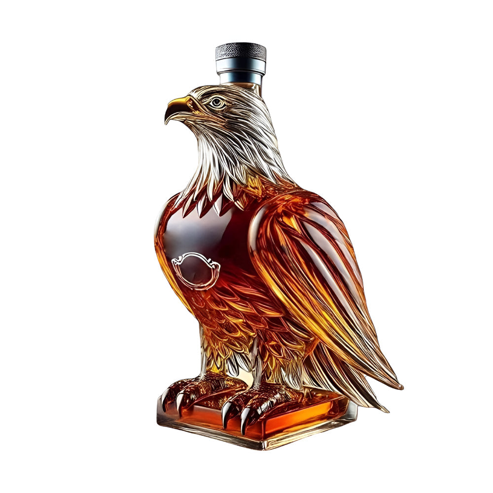 Whiskey Decanter Eagle Glass Bottle
