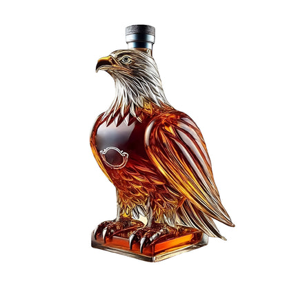 Whiskey Decanter Eagle Glass Bottle