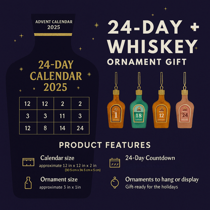 Advent Calendar Whiskey Style Decorative