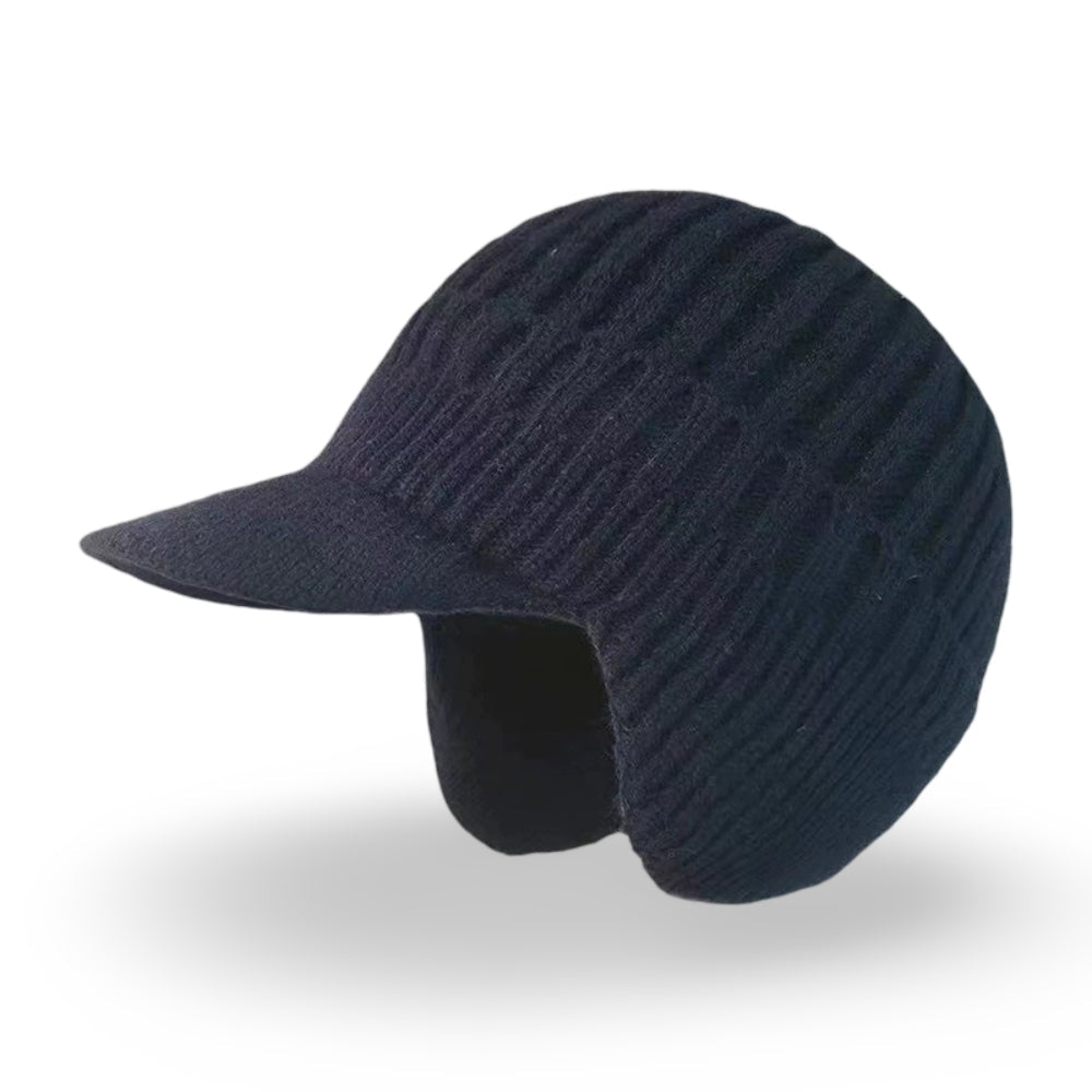 Winter Hat Knit Beanie Visor Ear Flaps