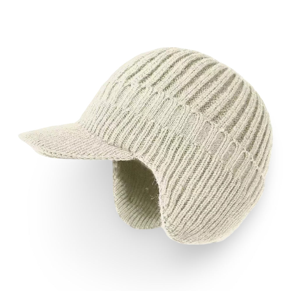Winter Hat Knit Beanie Visor Ear Flaps