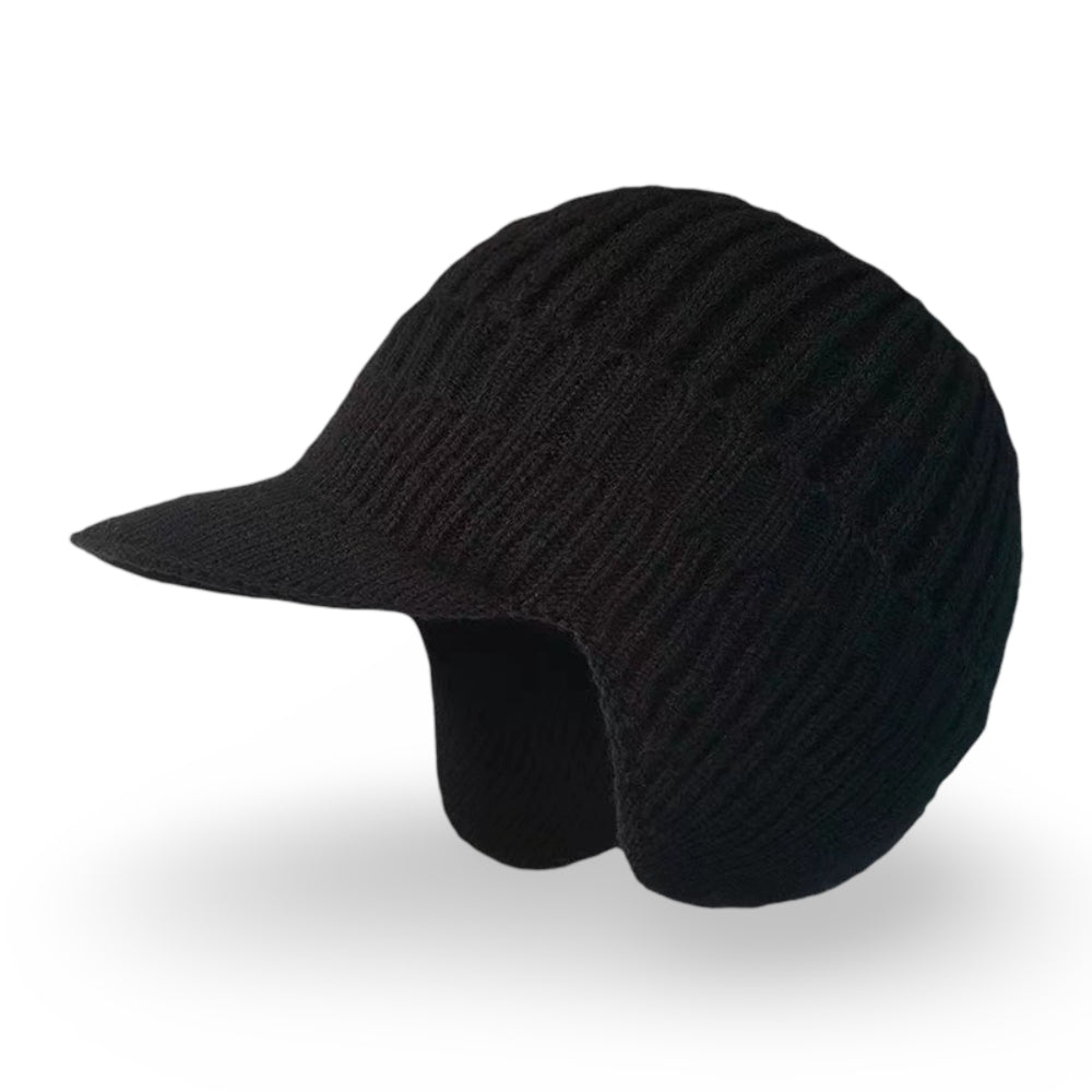 Winter Hat Knit Beanie Visor Ear Flaps