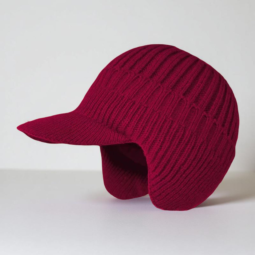 Winter Hat Knit Beanie Visor Ear Flaps