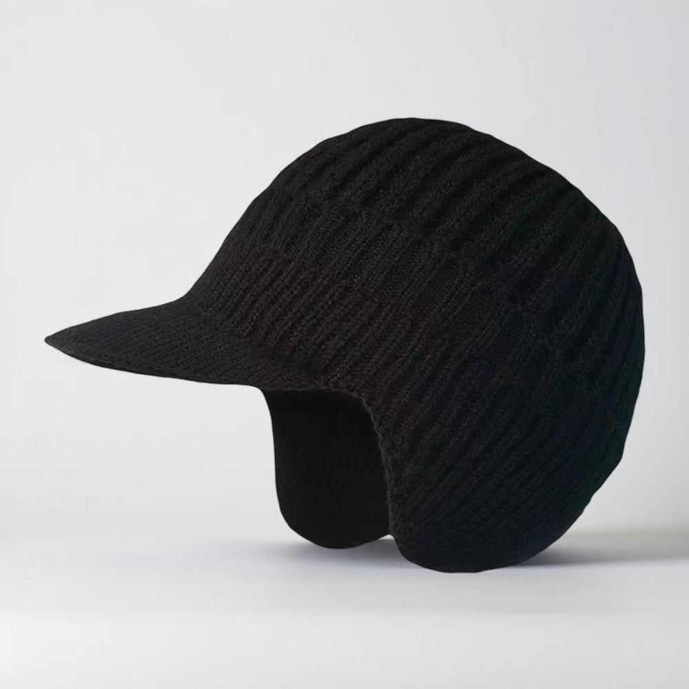 Winter Hat Knit Beanie Visor Ear Flaps