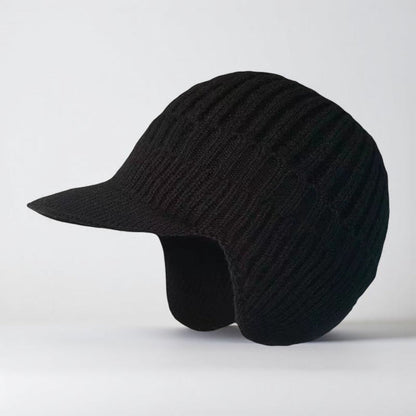 Winter Hat Knit Beanie Visor Ear Flaps