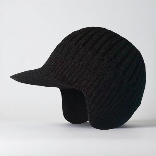 Winter Hat Knit Beanie Visor Ear Flaps