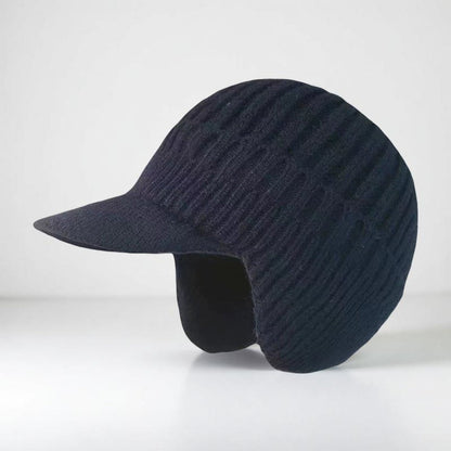 Winter Hat Knit Beanie Visor Ear Flaps