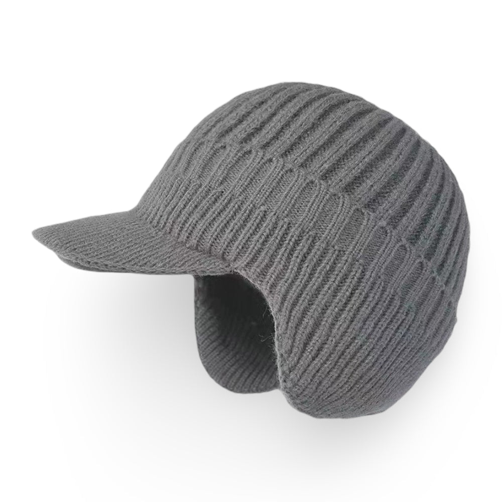 Winter Hat Knit Beanie Visor Ear Flaps