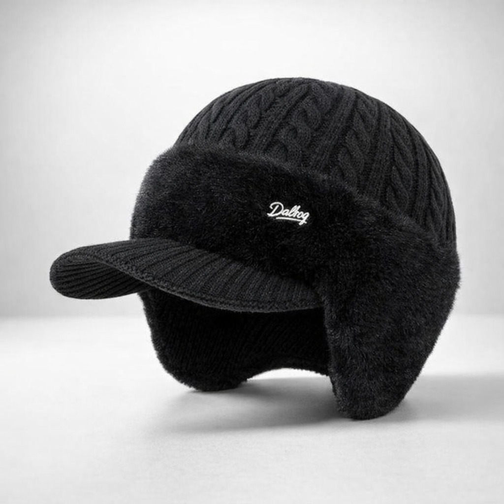 Winter Trapper Hat Visor Flap Knit Cap