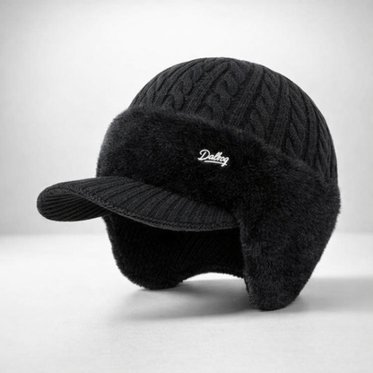 Winter Trapper Hat Visor Flap Knit Cap