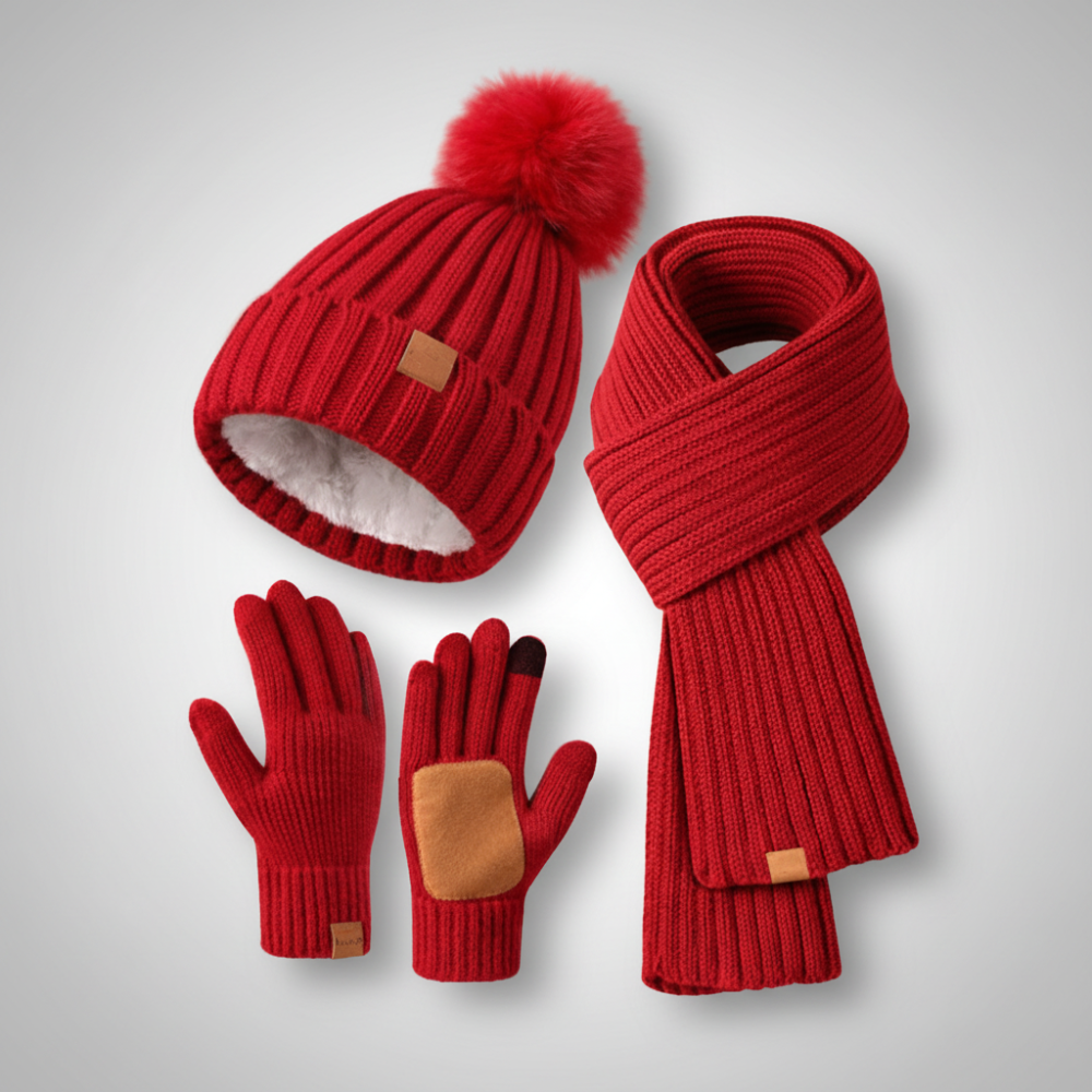 Winter Accessories Knit Hat Scarf