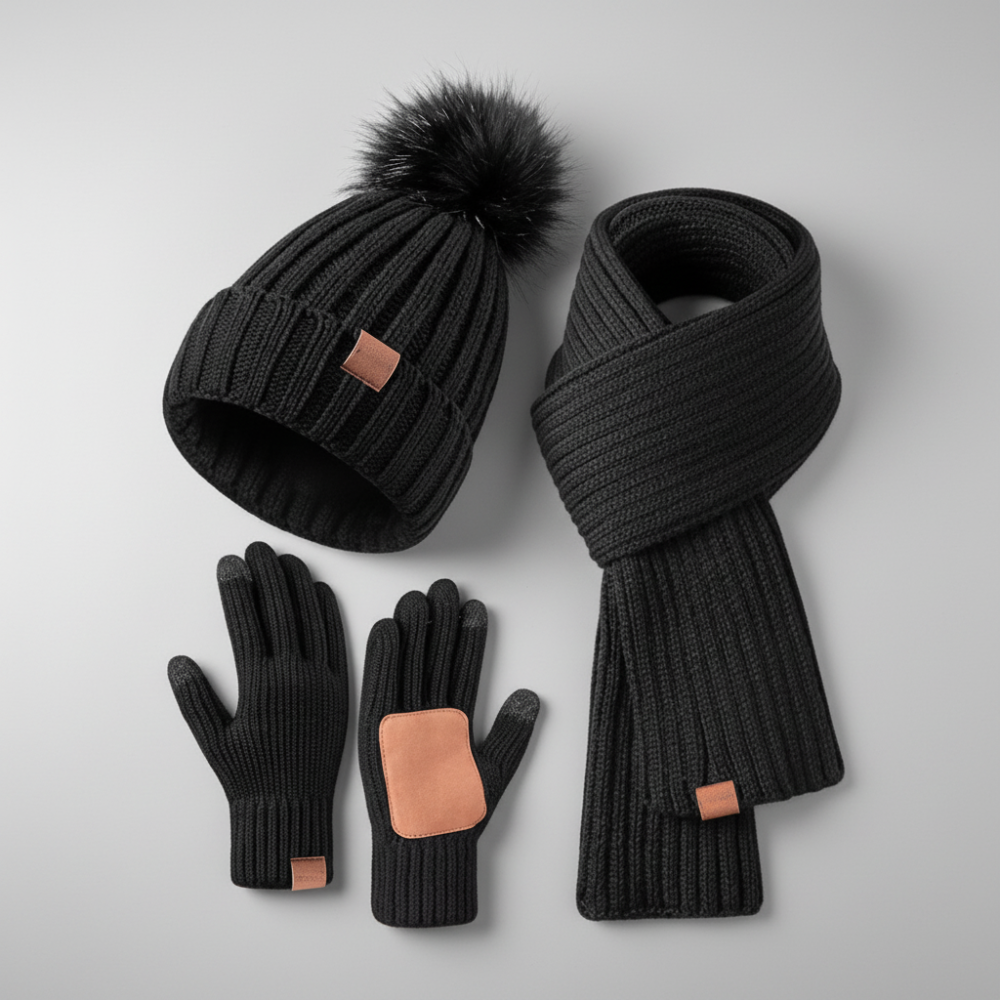 Winter Accessories Knit Hat Scarf
