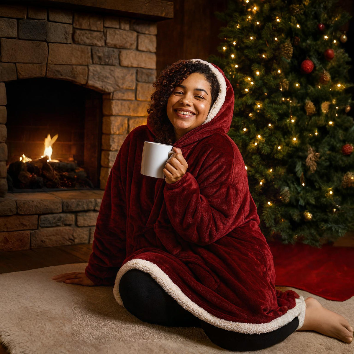 Women Blanket Hoodie Wearable Oversized