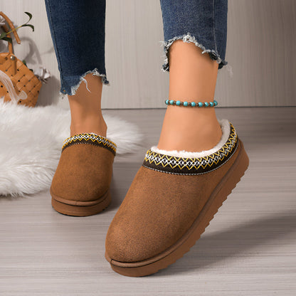 Women's Slippers Winter Flat Indoor Outdoor