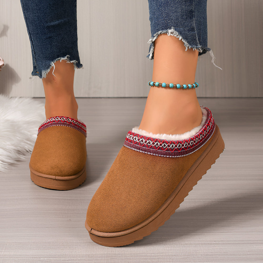 Women's Slippers Winter Flat Indoor Outdoor