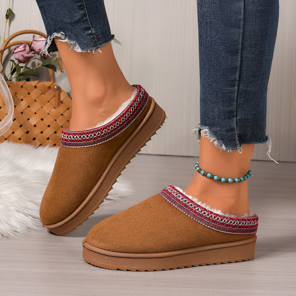 Women's Slippers Winter Flat Indoor Outdoor