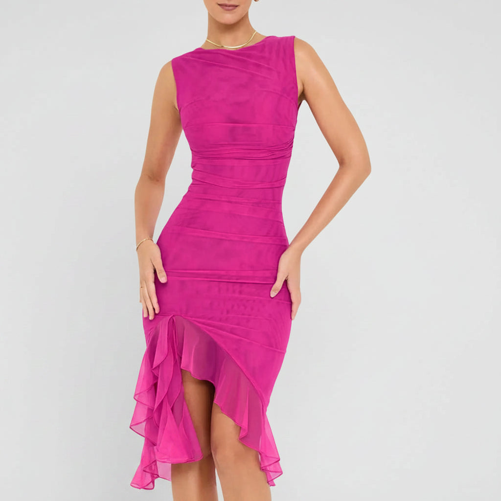 Women's Dresses Cocktail Dress Ruched Midi