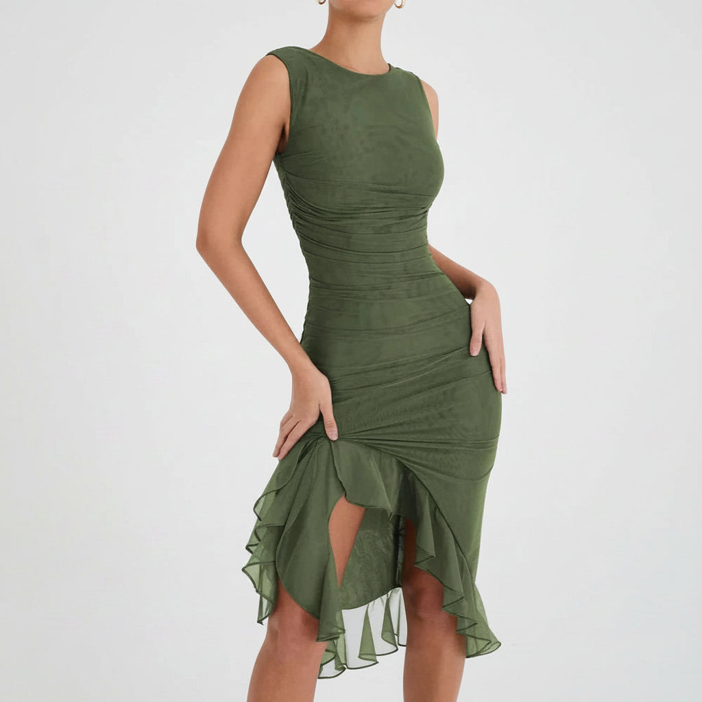 Women's Dresses Cocktail Dress Ruched Midi