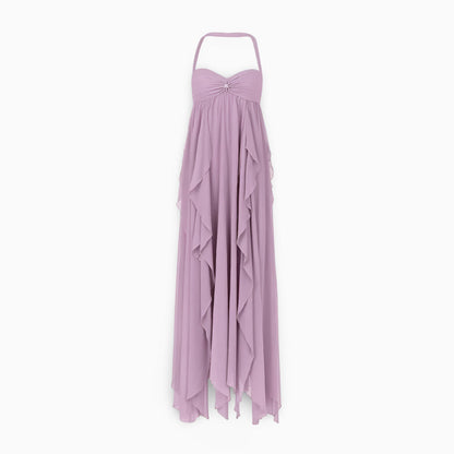 Women's Formal Maxi Long Dress Pleated Off