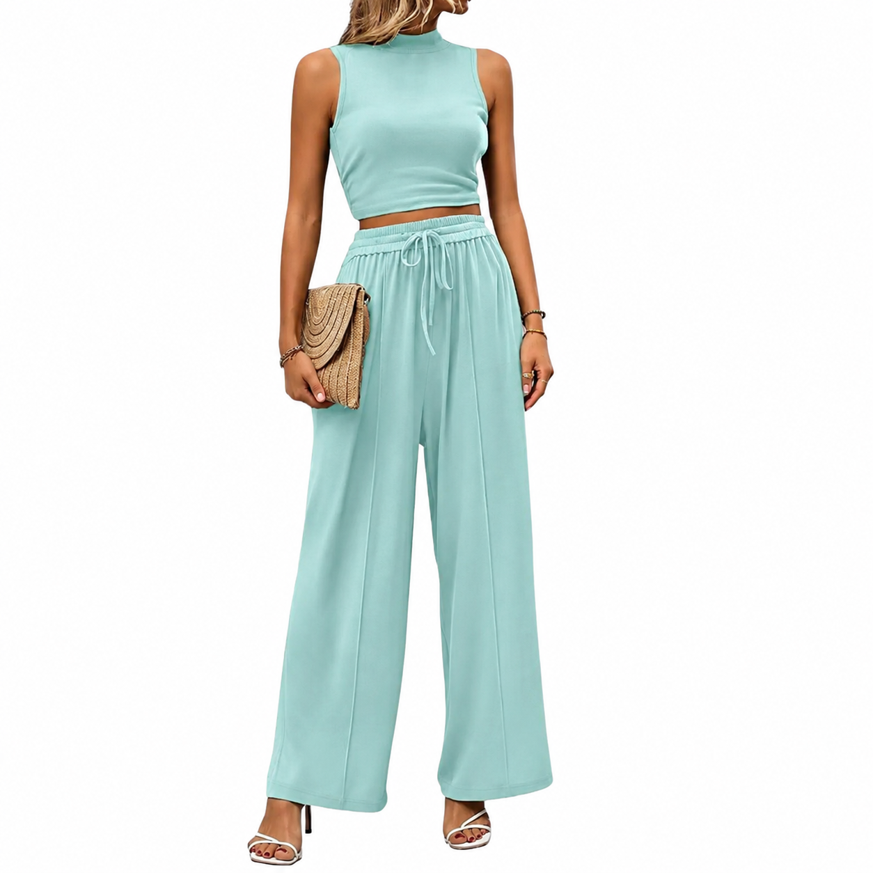 Women's Jumpsuit Sleeveless Wide Leg Casual
