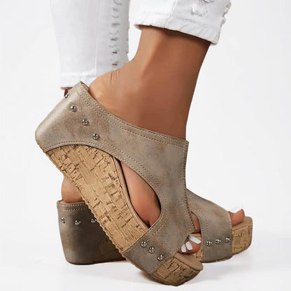 Women's Sandals Wedge Platform Slip On