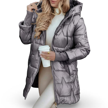 Women’s Winter Coat Hooded Padded Quilted