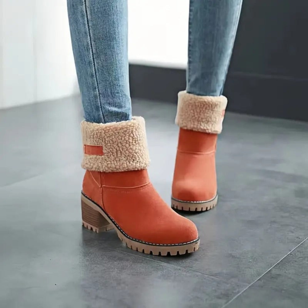 Women's Winter Boots Chunky Heel Boots