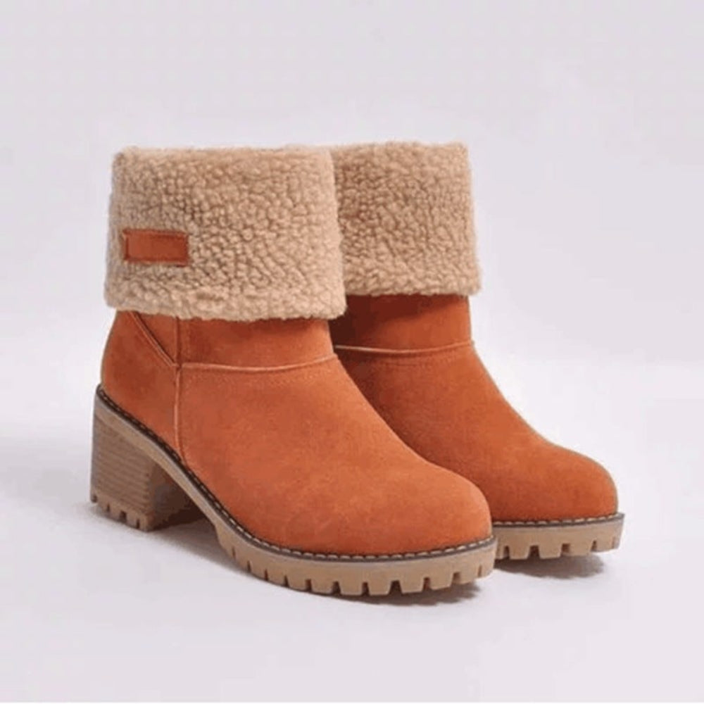 Women's Winter Boots Chunky Heel Boots