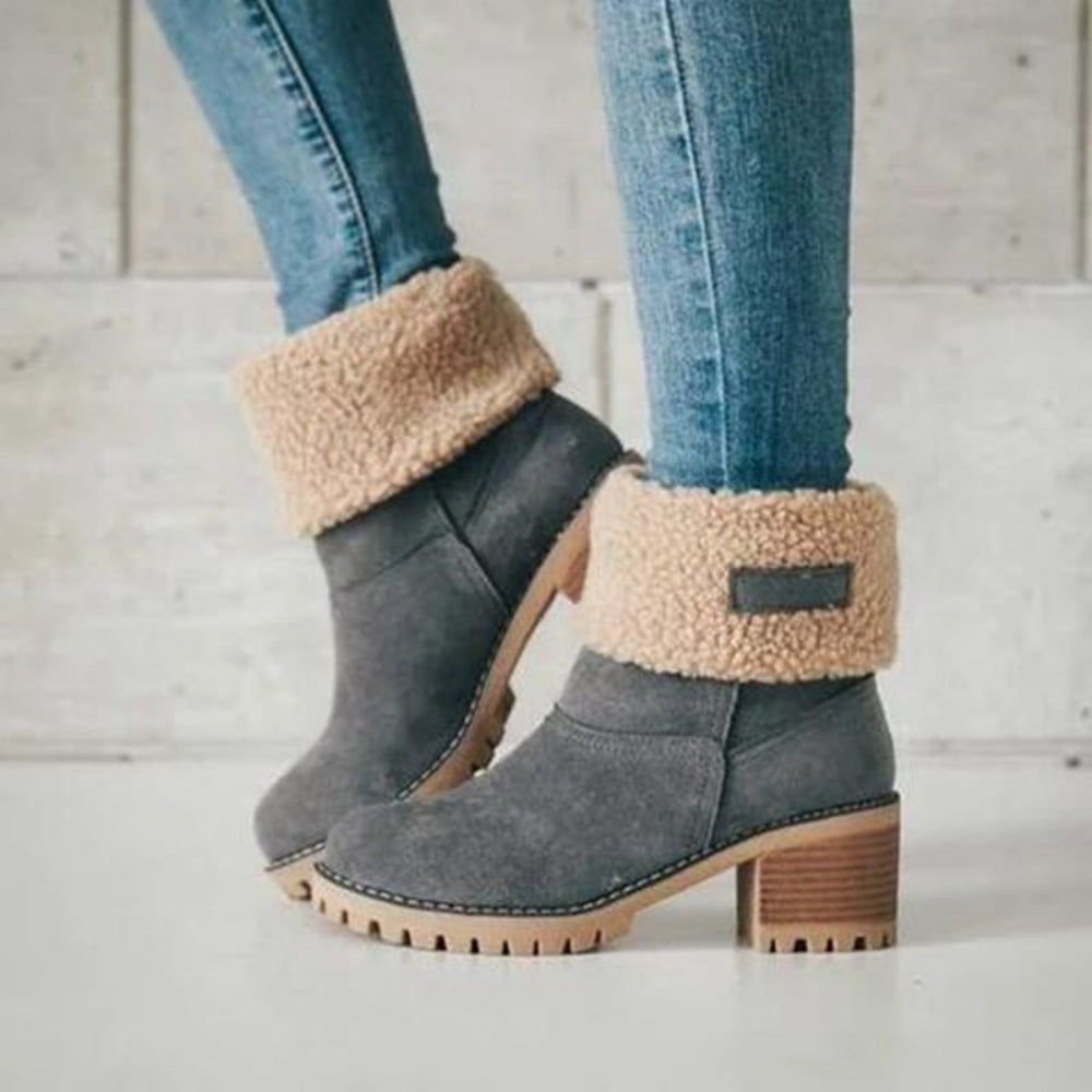 Women's Winter Boots Chunky Heel Boots