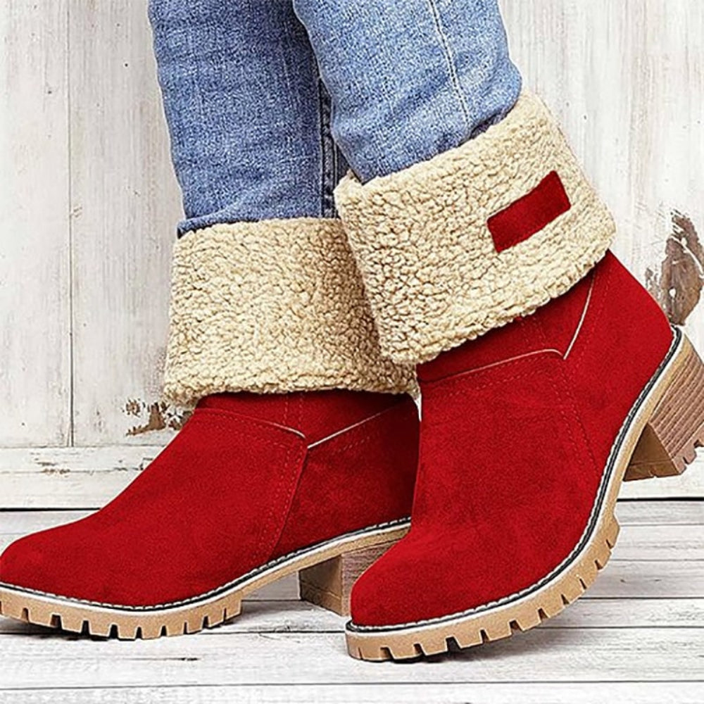 Women's Winter Boots Chunky Heel Boots