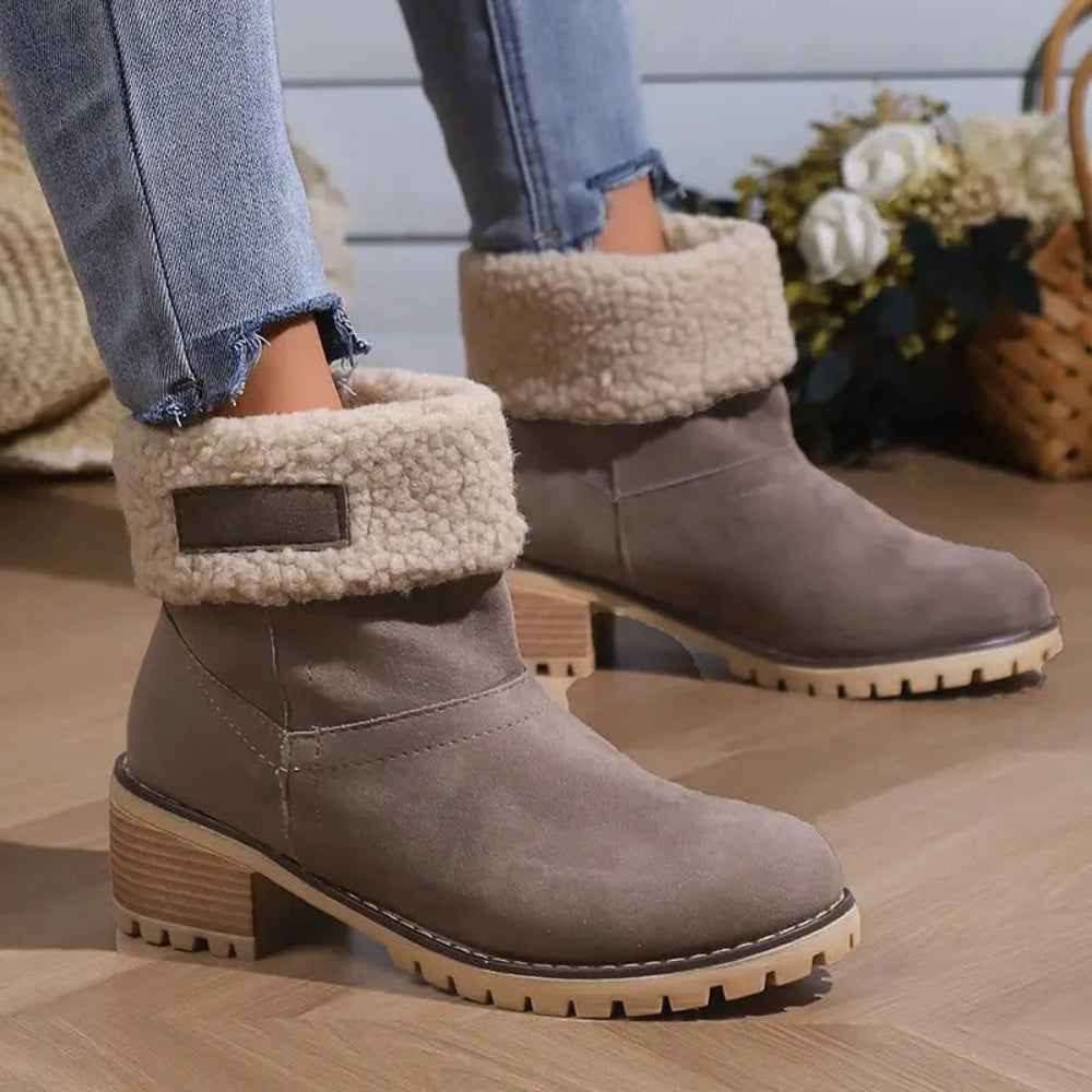 Women's Winter Boots Chunky Heel Boots