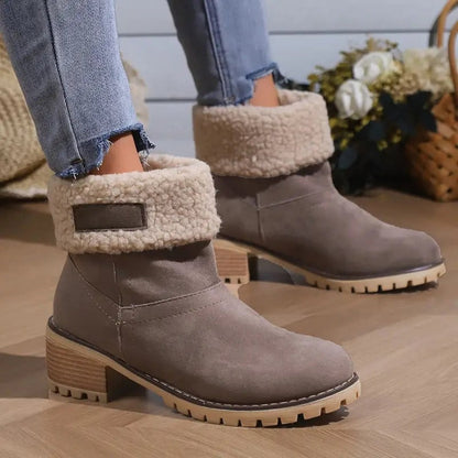 Women's Winter Boots Chunky Heel Boots