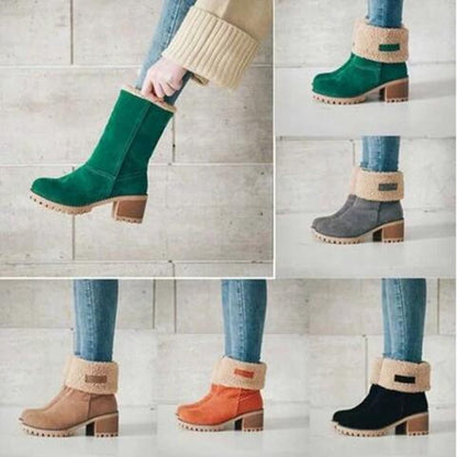 Women's Winter Boots Chunky Heel Boots