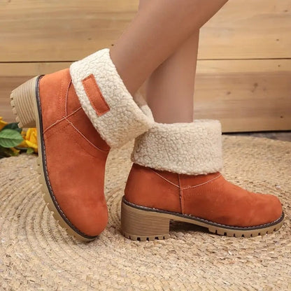 Women's Winter Boots Chunky Heel Boots