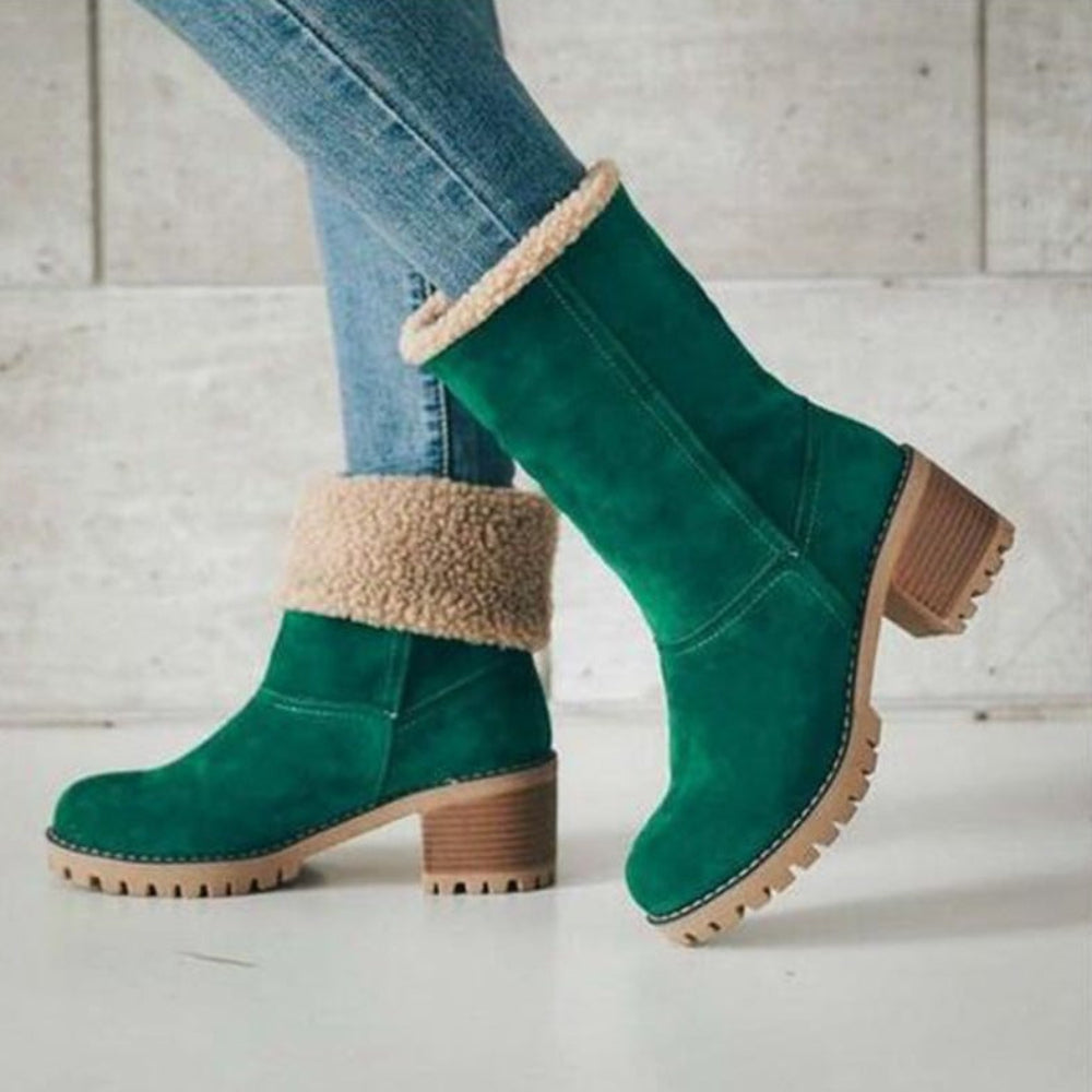 Women's Winter Boots Chunky Heel Boots