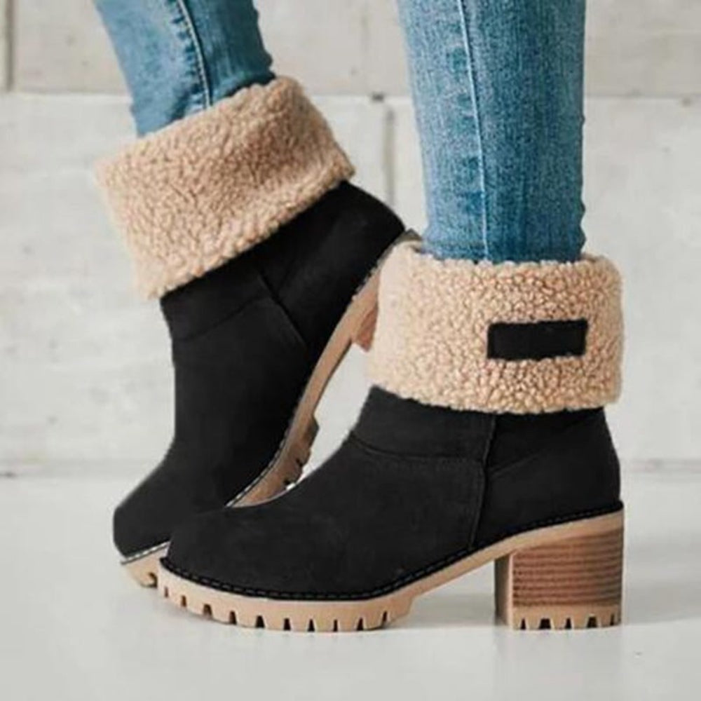 Women's Winter Boots Chunky Heel Boots