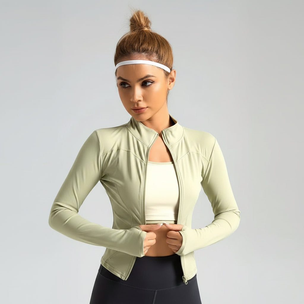 Womens Pickleball Workout Jacket Zip Up