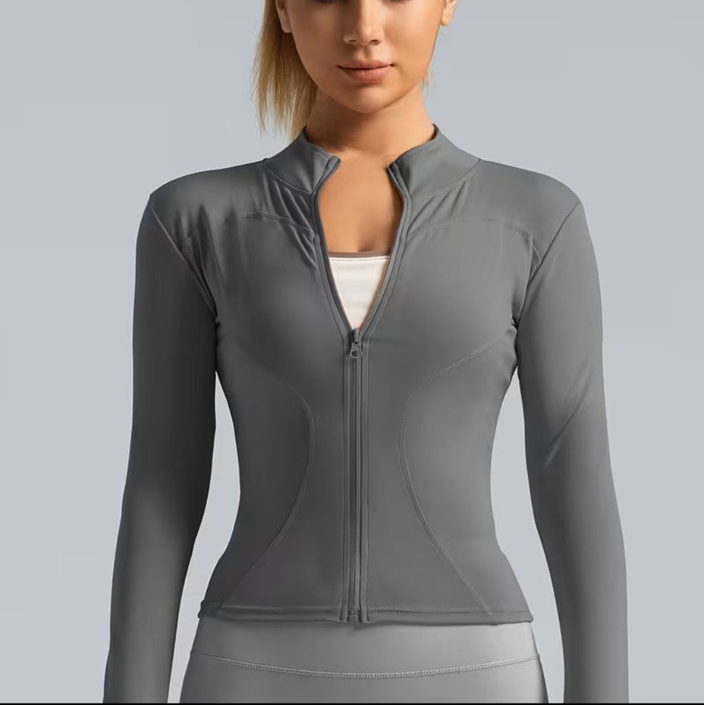 Womens Pickleball Workout Jacket Zip Up