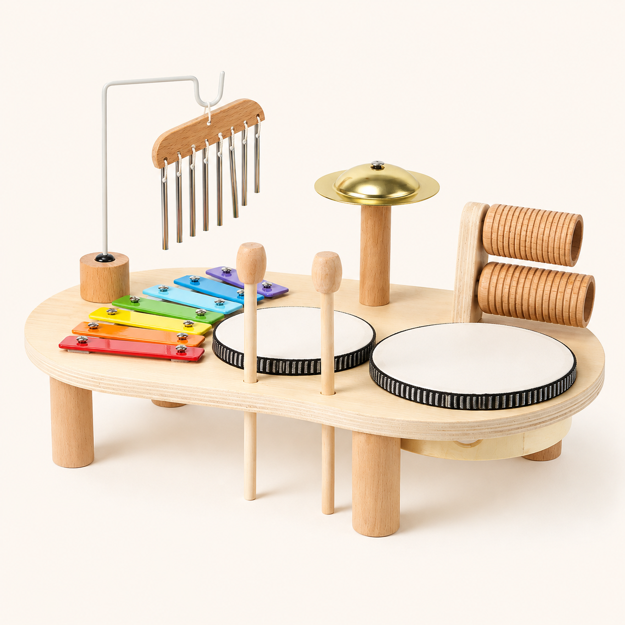 Wooden Toddler Music Set Exploration Play