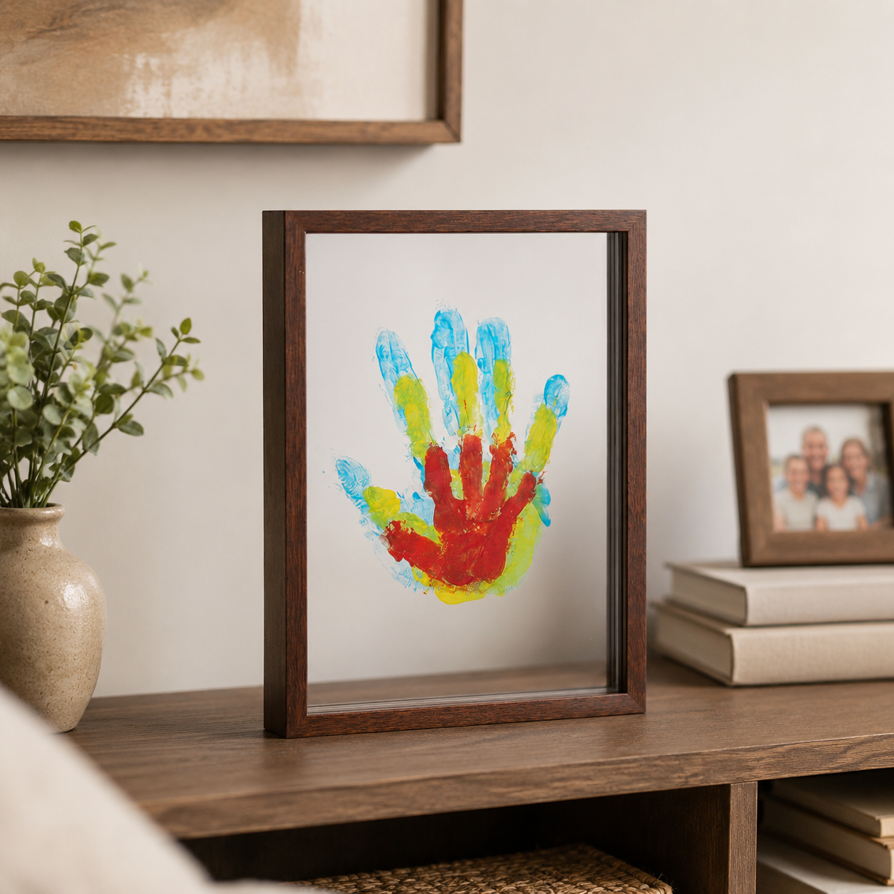 Wooden Frame Keepsake Family Handprint