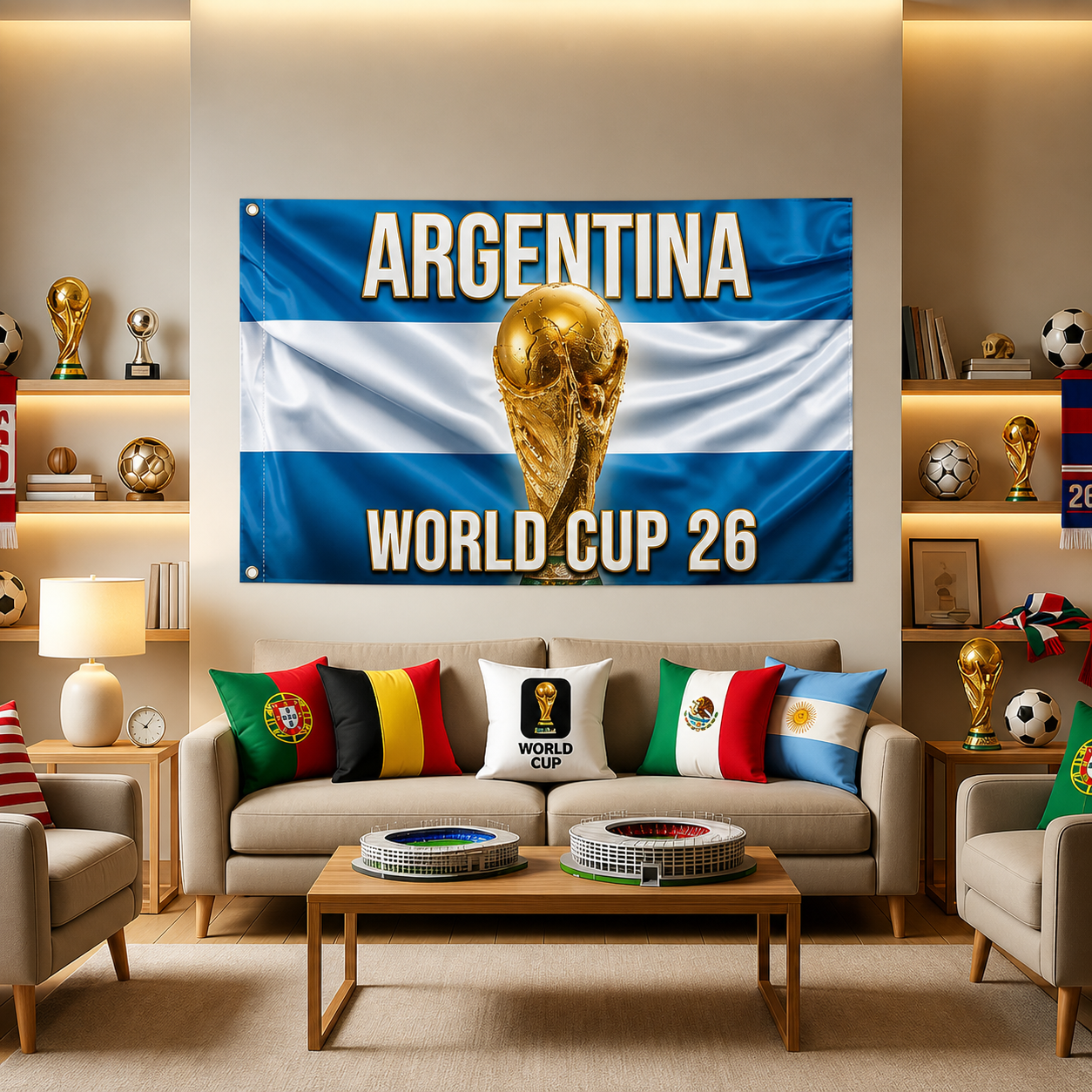 World Cup Argentina Flag Banner Outdoor