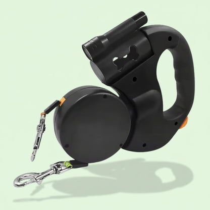 Dog Leash Dual Retractable Tangle Free