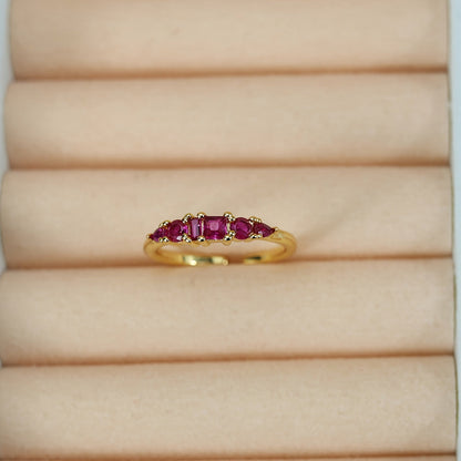 Mothers Day Gold Ring Set Stackable
