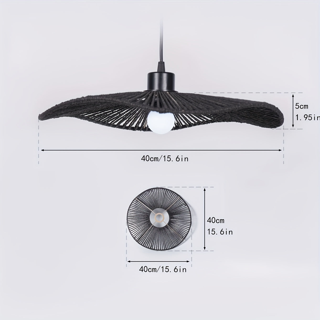 Handwoven Paper Rope Ceiling Light Shade