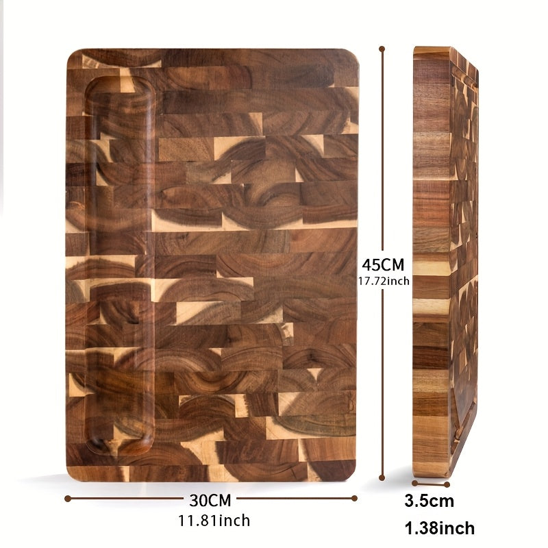 Acacia Wood Cutting Board Durable End Grain