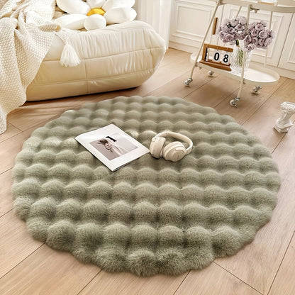 Cloud Comfort Round Bubble Rug Soft Fluffy