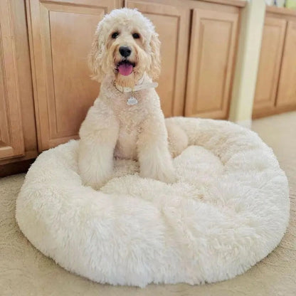Anxiety Relieving Plush Dog Bed Calming