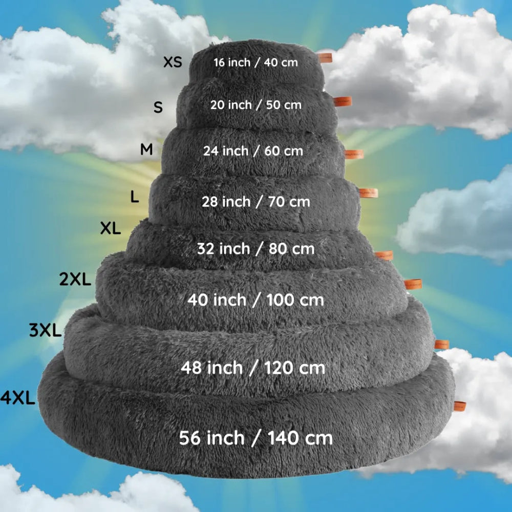 Anxiety Relieving Plush Dog Bed Calming