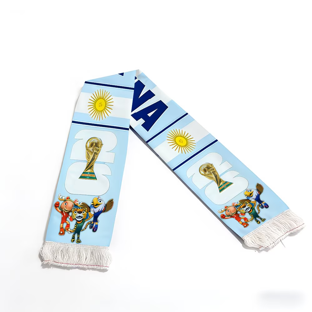 Argentina Flag World Cup Soccer Scarf Fan