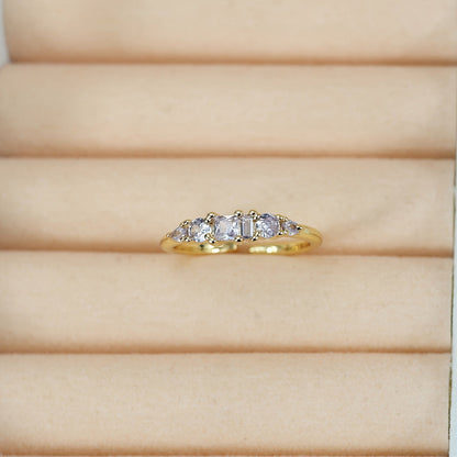 Mothers Day Gold Ring Set Stackable